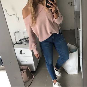Off the shoulder sweater